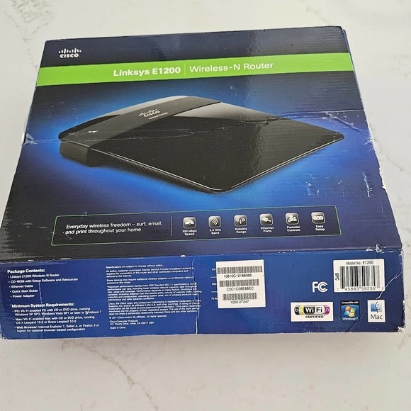 LINKSYS Router E1200 Wireless N - Picture 3 of 11